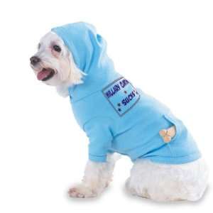 HILLARY CLINTON SUCKS Hooded (Hoody) T Shirt with pocket for your Dog 
