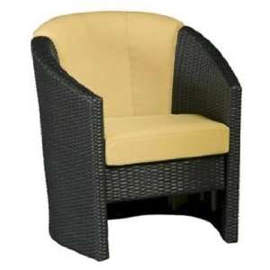  Riviera Harvest Fabric Outdoor Barrel Accent Chair