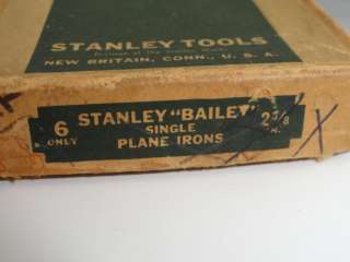 VTG STANLEY BENCH PLANE IRON 2 3/8 BEDROCK & MANY MODELS BAILEY NEW 