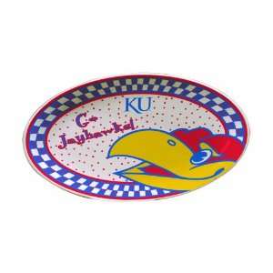  NCAA Kansas Gameday Ceramic Platter