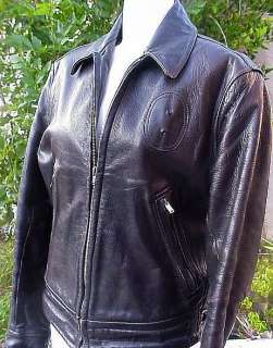   CHP Police Motorcycle Horsehide Leather Jacket Lewis Holster   RARE