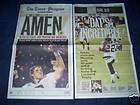 New Orleans Saints Times Picyune News Paper Super Bowl