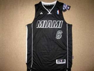 NBA LeBRON JAMES Miami Heat Back in Black REV30 Swingman jersey size 