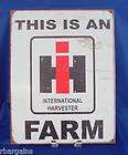   THIS IS AN IH INTERNATIONAL HARVESTER TRACTOR FARM LOGO Sign Vintage