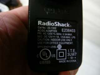 power supply transformer 12VDC 1000mA Radio Shack 23 13  