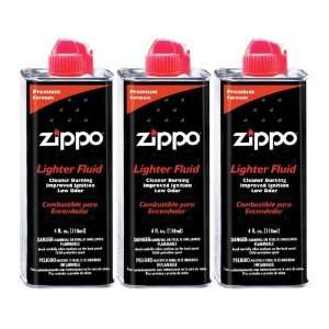  Zippo Lighter Fluid 3 Can Pack of 4 oz cans   For 