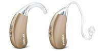 Phonak Versata Micro hearing aids with white myPilot remote  
