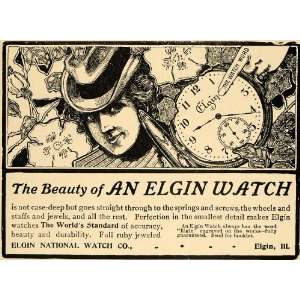  1903 Ad Elgin National Watches Antique Pocket Watch IL 