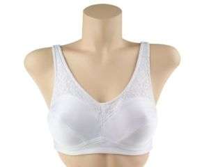 Breezies Lace Trim Support Bra with UltimAir Cup Lining  