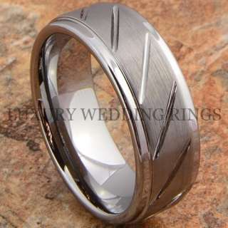 Tungsten Carbide Ring Love Mens Wedding Band Titanium Color Jewelry 