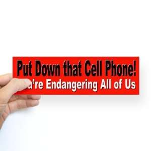  Cell Phone Drivers for Road Trips Car Bumper Sticker by 