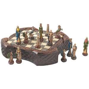    Legendary Celtic Warriors Chess Set and Board