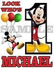 Personalized Mickey Mouse Birthday T Shirt Any Name Any Age