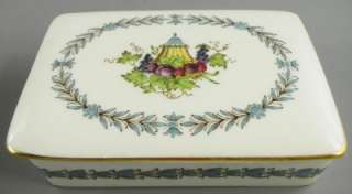 Wedgwood Cigarette Box Appledore Hand Painted Vintage  