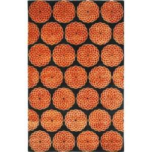  Rodeo Drive   RD952B Area Rug   6 Square   Rust, Black Home