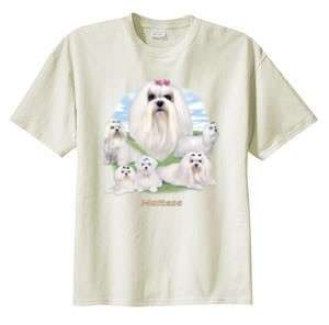 Maltese Lawn Dog T Shirt S  6x  Choose Color  