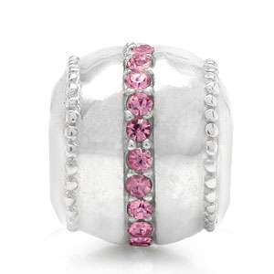   of jewelry has 925 trademark light rose pink crystal bead bz0053872
