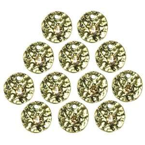  Queen Of The Nile Metal Charms 10mm Round Gold 12/Pkg 