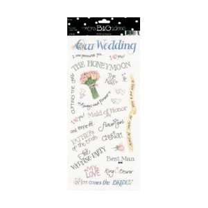  Me & My Big Ideas Sayings Stickers 5.5X12 Sheet Wedding 
