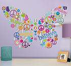   MURAL wall stickers 123 glitterpuff and mirror decals COLLAGE 21x33