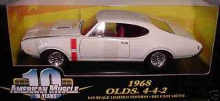 ERTL 118 1968 Oldsmobile 442 White  