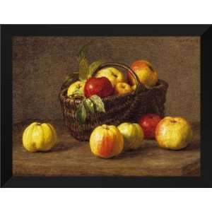  Fantin Latour FRAMED Art 28x36 Pommes Dans Un Panier 