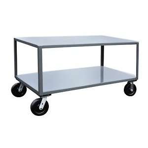  Two Shelf Reinforced Mobile Table 4800 Lbs   30 X 36 