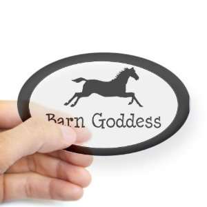  Barn Goddess   Pets Oval Sticker by  Arts 