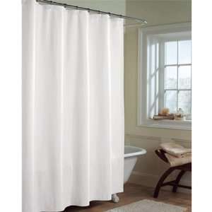  WHITE Fabric Shower Curtain Liner