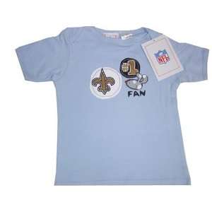 New Orleans Saints NFL Reebok Baby/Infant #1 Fan Blue T Shirt