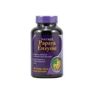  Natrol Papaya Enzyme    100 Chewable Tablets Everything 