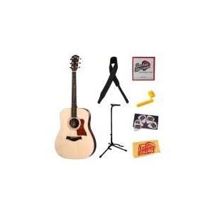  Taylor 210 Dreadnought Acoustic Guitar Bundle with Stand 