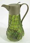   Art Nouveau Jugenstil Iridescent Glass Claret Jug Pitcher  
