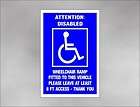   ATTENTION DISABLED HANDICAP RAMP DECAL 8 ACCESS for wheelchair van