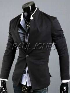   Mens Casual Slim Fit Suit Sport Coat Blazer Jacket 4Size XS S M L