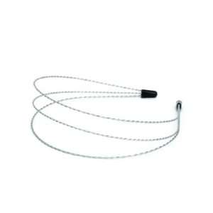   Three Twisted Silver Metal Wires Hairband Patio, Lawn & Garden