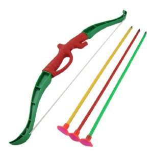   Children Green Red Bow 3 Pcs Suction Arrow Shooting Toy Toys & Games