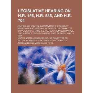 com Legislative hearing on H.R. 156, H.R. 585, and H.R. 704 hearing 