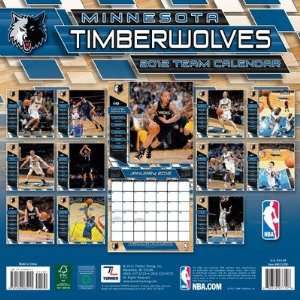  NBA Minnesota Timberwolves 2012 Wall Calendar