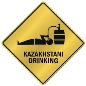 ONLY  KAZAKHSTANI DRINKING  CROSSING SIGN COUNTRY KAZAKHSTAN