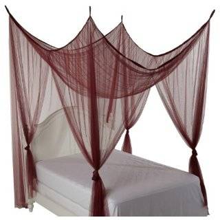 Heavenly 4 Post Bed Canopy, Burgundy
