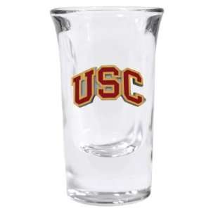Set of 2 USC Trojans Fluted Shot Glass   NCAA College Athletics   Fan 