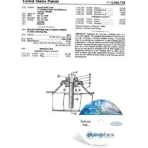   NEW Patent CD for SEALING MEMBER FOR CLADDING SHEETS 