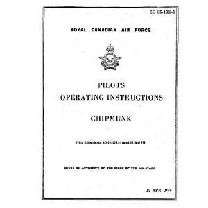  De Havilland DHC 1 Chipmunk Aircraft Instruction Manual   1958 De 
