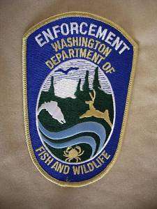 Patch. Washington Dept of Fish and Wildlife Enforcement  