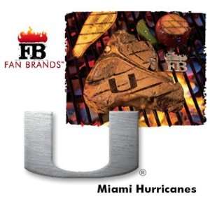 Fan Brands Miami Hurricanes Grilling Iron Sports 