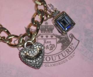 Juicy Couture Charmed Bracelet Gold Plated Watch NWT $495 RARE 6 