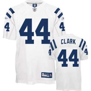 Dallas Clark Jersey Reebok Authentic White #44 Indianapolis Colts 