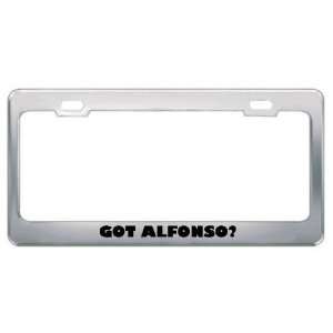  Got Alfonso? Boy Name Metal License Plate Frame Holder 