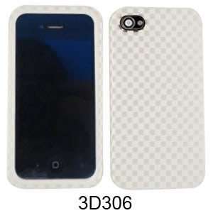  Apple Iphone 4 4S Jelly Case 3d Embossed Gray White 